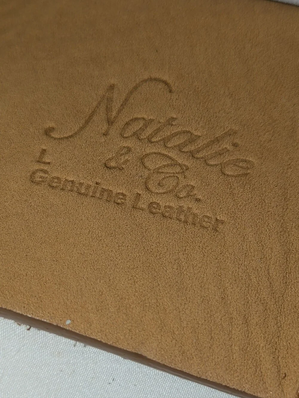 Natalie & Co Women's Vintage-Style Brown Leather Belt with Triple Buckle Detail